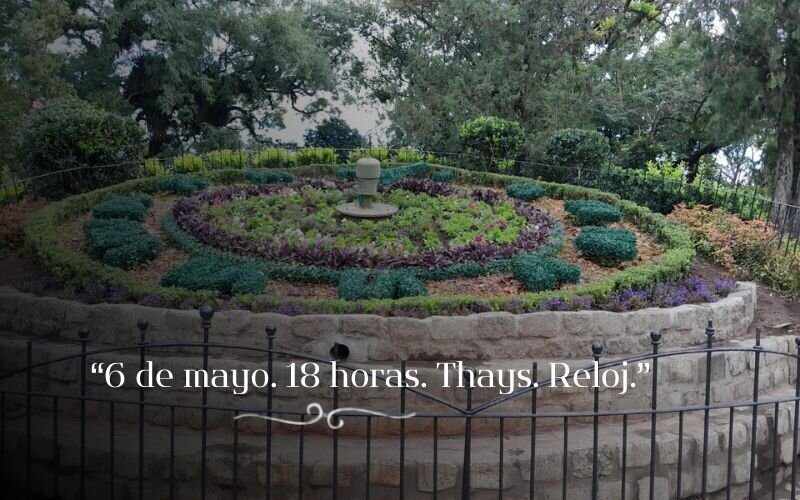 31-6 de mayo. 18 horas. Thays. Reloj.